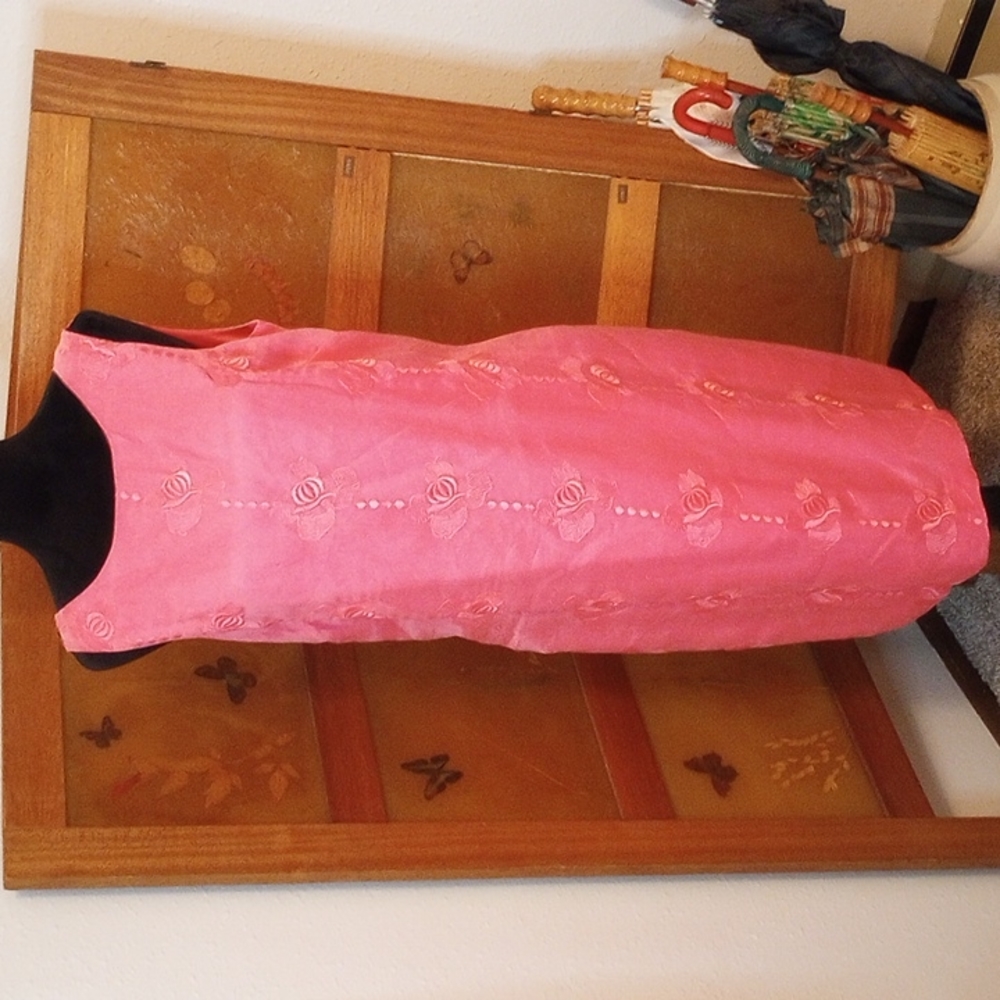 VTG Pastel Pink Silk Dress